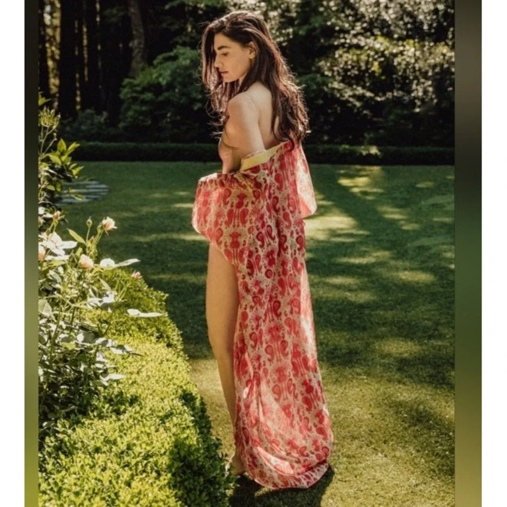 Sukiso Goddess Kimono in Golden Hour‎ one size Swimsuit Cover Robe Wrap